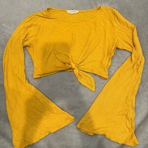 Pacsun La Hearts Golden Yellow Knit Top